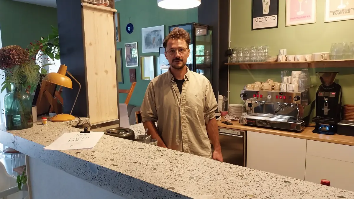 Stefano Mintrone betreibt das Café Nouri in der Unteren Vorstadt in Albstadt-Ebingen.