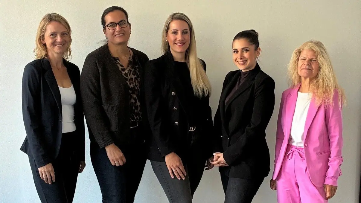 Frauenwirtschaftstage Ortenau o von links: Daniela Huber, Monika Bähr, Sandra Wurth, Nasanin Shahrokhi Rad und Theresia Denzer-Ursche