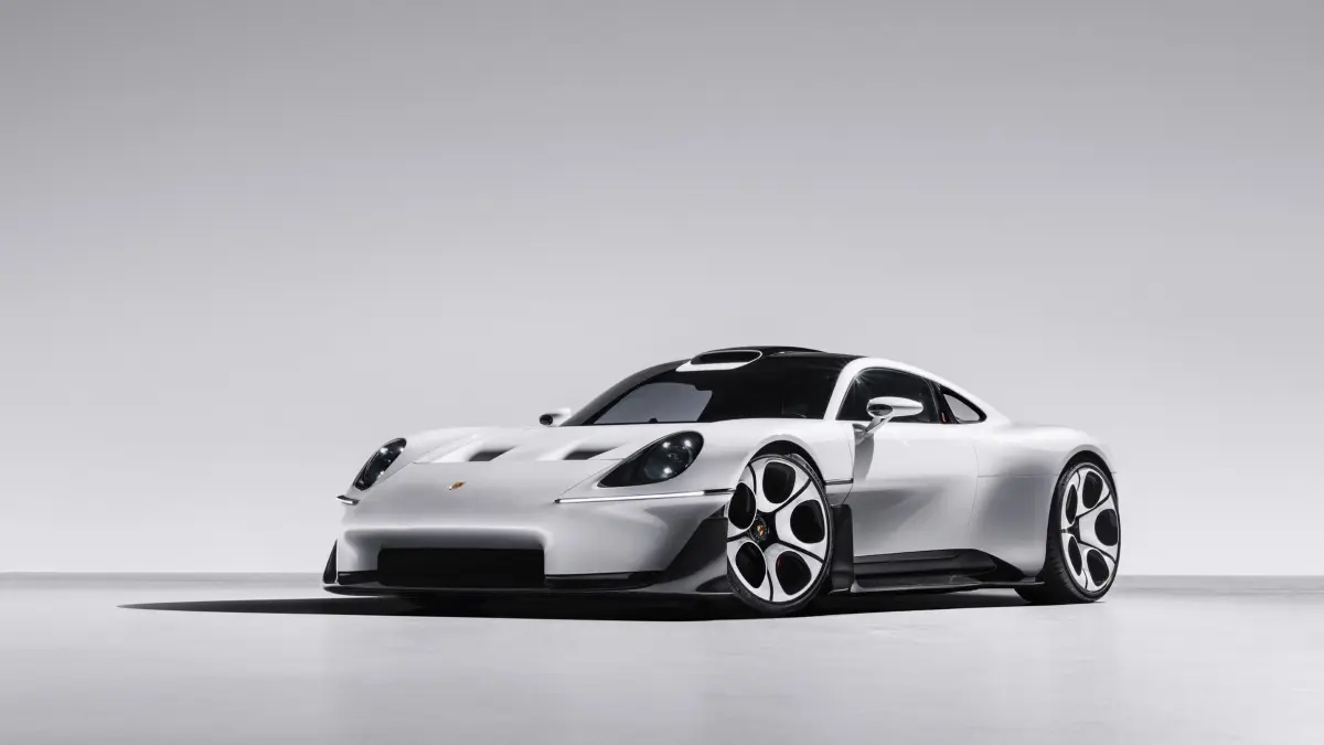 Porsche Konzept Supersportwagen „Mission S“: HANDOUT - 15.10.2026, USA, New York: Dieses von Porsche zur Verfügung gestellte Foto zeigt das Design des neuen Porsche Supersportwagens «Mission S». Foto: ---/Porsche/dpa +++ dpa-Bildfunk +++