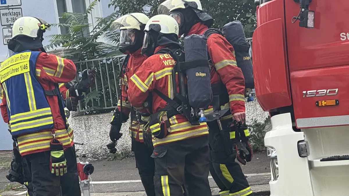 DieWeiler Feuerwehr war am Umschlagbahnhof im Einsatz. (Symbolbild)