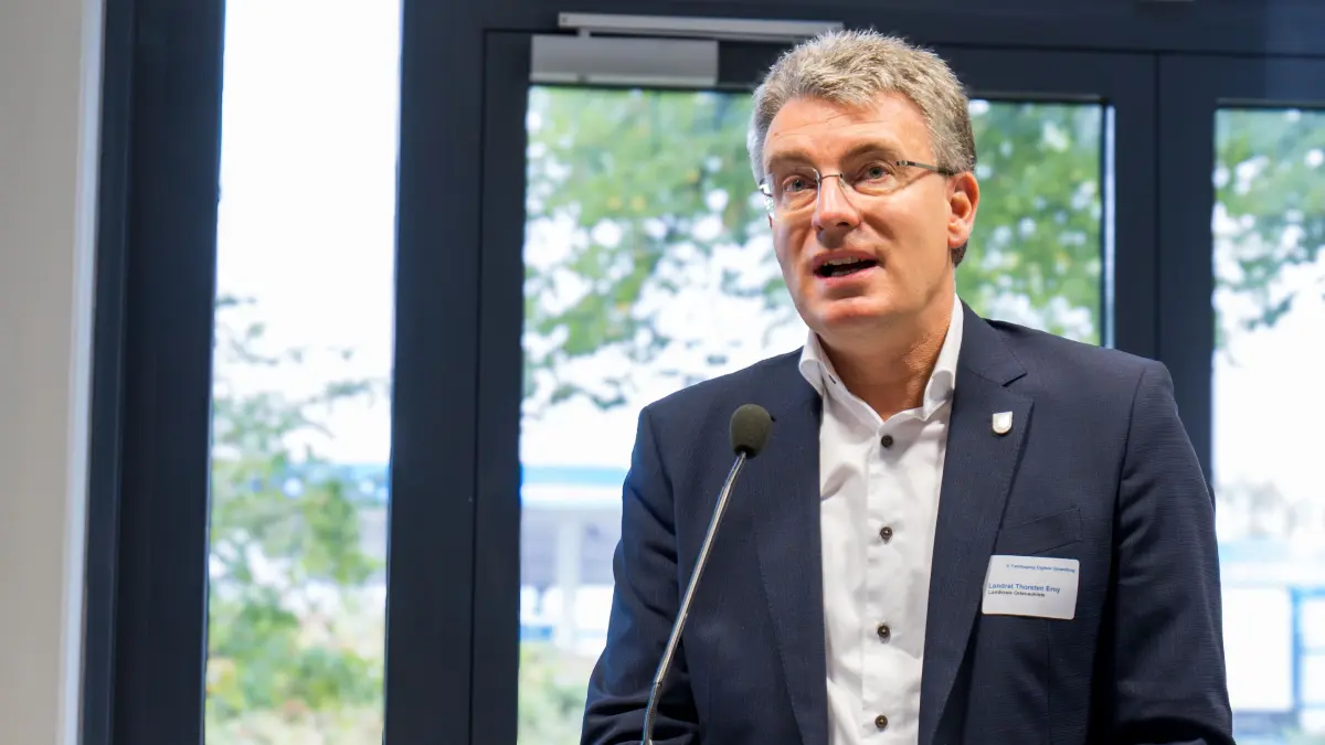 Landrat Thorsten Erny begrüßte die Gäste.