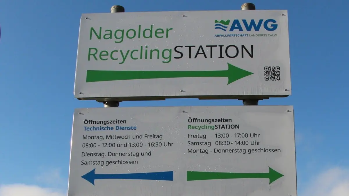 Die Recycling-Station Nagold zieht um.