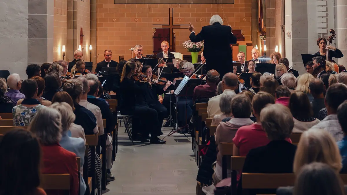 Das Markgräfler Symphonieorchester beim Auftritt in Vevey
