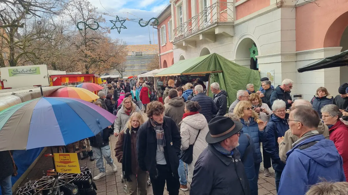 "Druggete" auf dem Marktplatz: Das typische Kalte Markt-Ambiente soll sich auch in diesem Jahr einstellen.