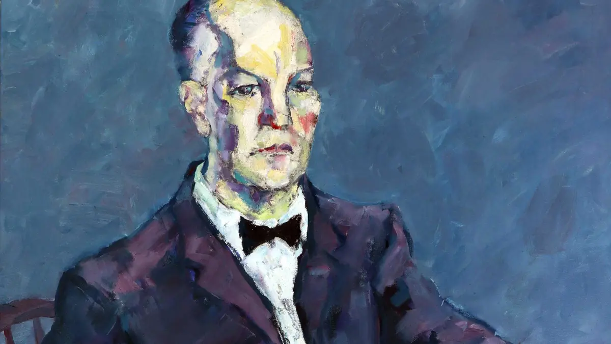 Der Gründer und erste Dirigent Karl Friedrich Rieber (1903-1980), Portrait von Paul Ibenthaler.