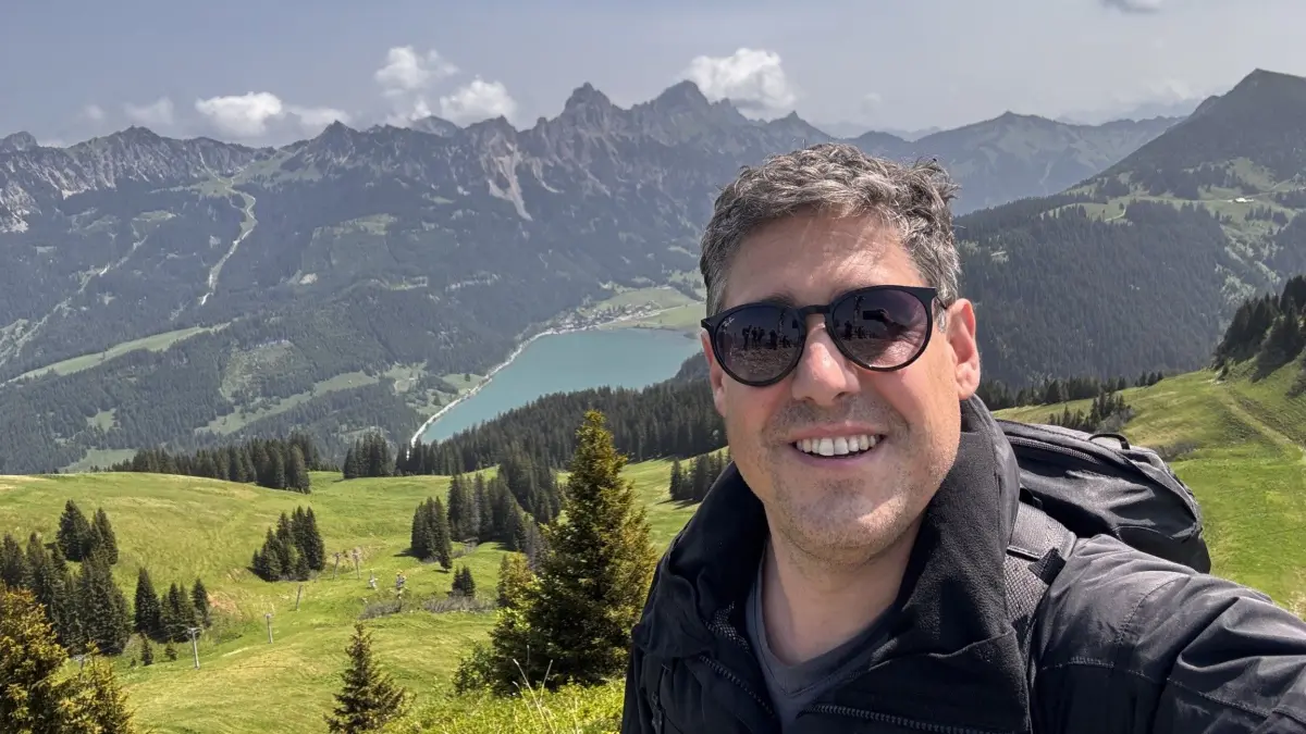 Dominik Eble liebt die Berge. Hier kann er am besten abschalten.