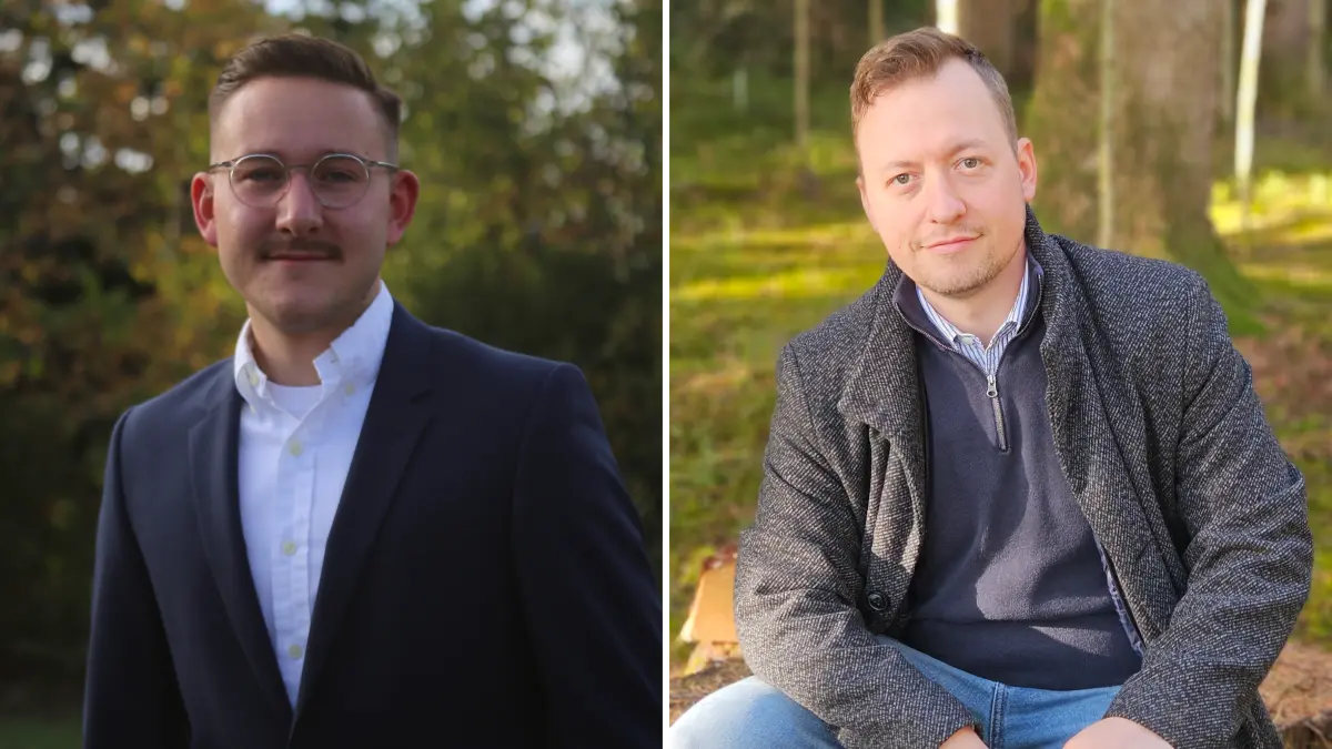 Valentin Teufel (links) und Jerry-Lee James Matt äußern sich im Fünf-Fragen-Interview zu ihren Positionen.