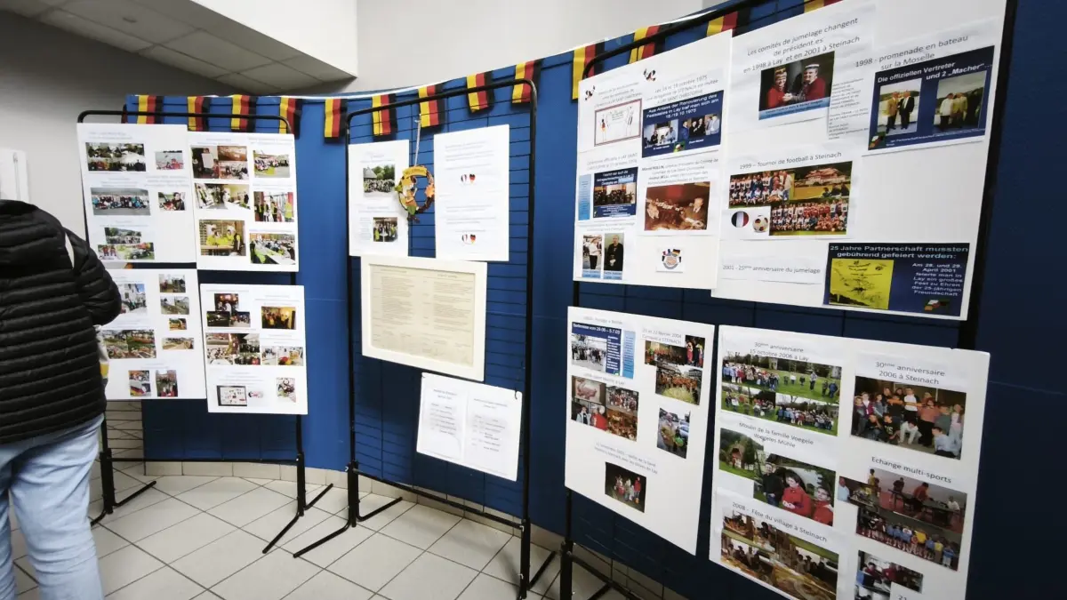 Eine Fotoausstellung dokumentierte die 50-jährige Partnerschaft.