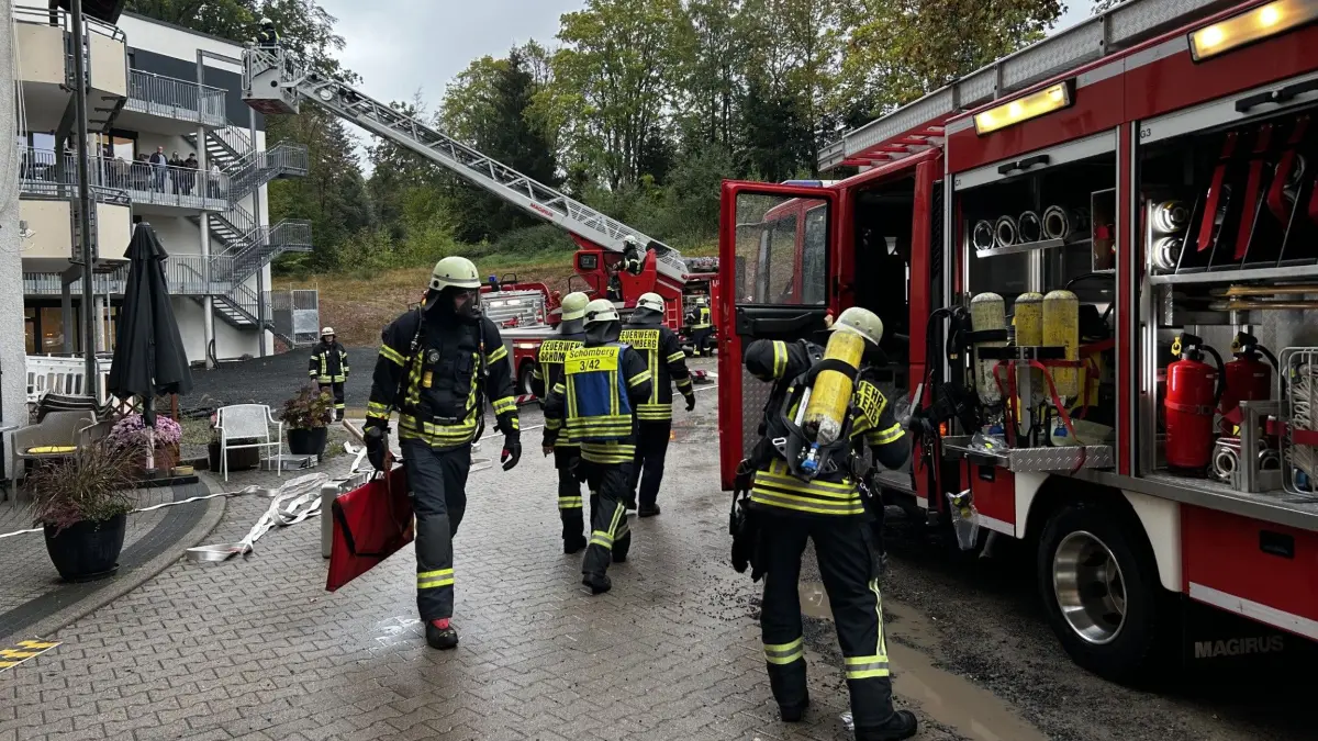 Der Brandalarm beim Seniorenzentrum war der erste Teil der Übung.