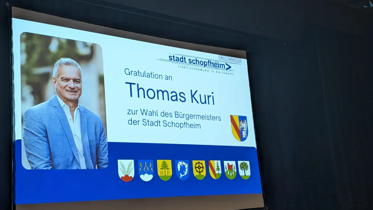 Thomas Kuri ist das künftige Schopfheimer Stadtoberhaupt.