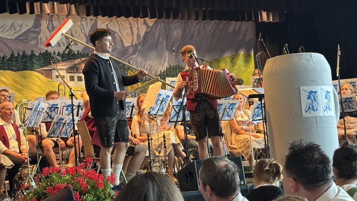 Beste Unterhaltung boten die Gresger Musiker beim Frühschoppenkonzert zur Chilbi.