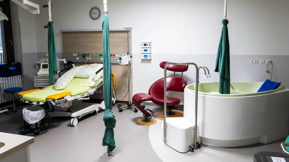 Einer der neuen Kreißsäle im Nagolder Krankenhaus