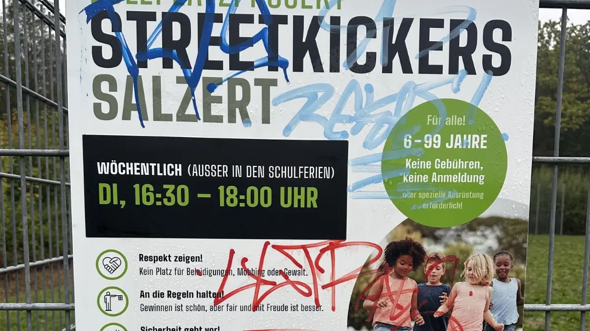 Vandalismus Boklzplatz