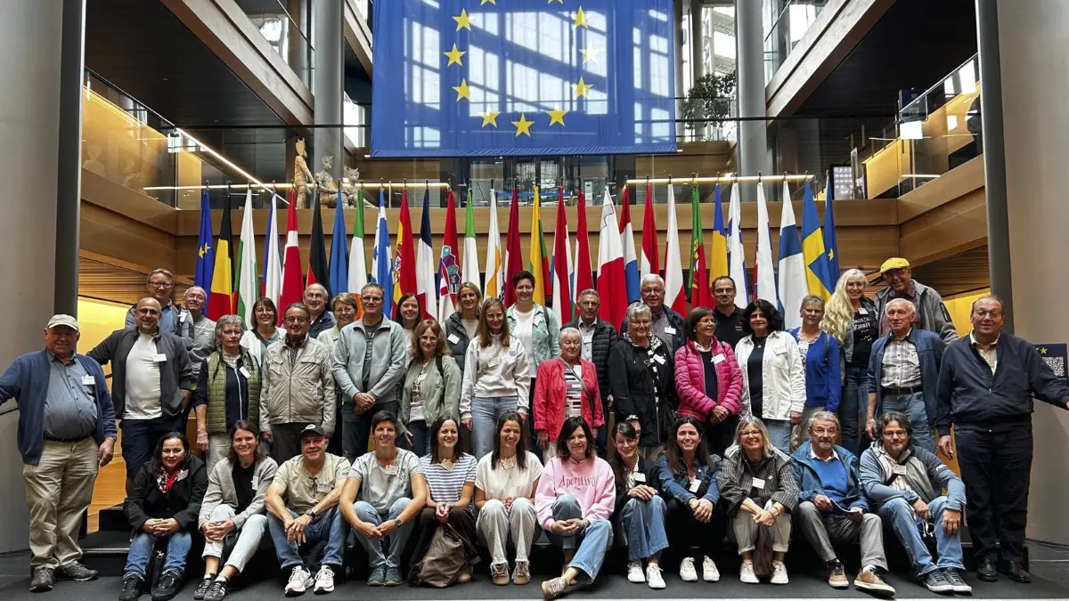 Die Mitglieder der Kolpingsfamilie besuchten das EU-Parlament in Straßburg.