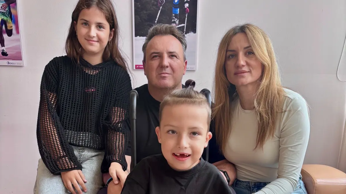 David im Kreis seiner Familie