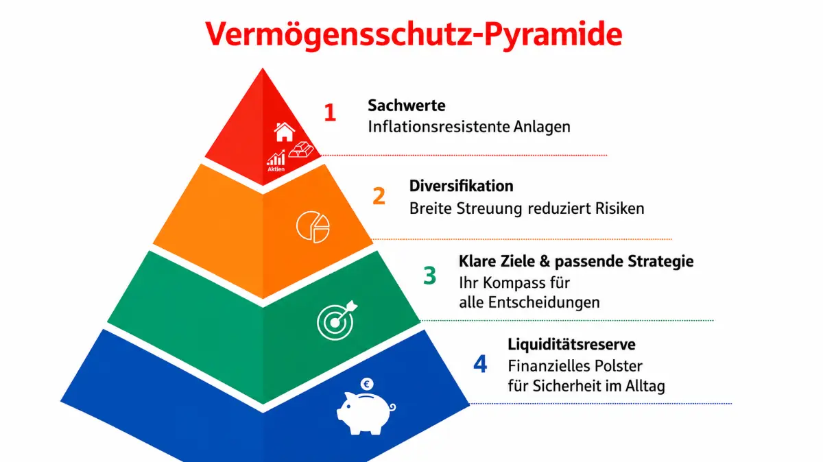 Vermögensschutz-Pyramide.