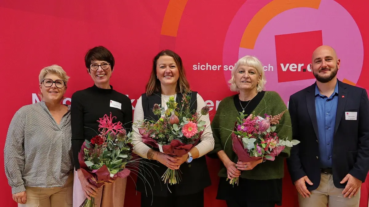 Die neuen Bezirksvorsitzenden in Südbaden Schwarzwald wurden gewählt (von links): Patricia Marcolini, Petra Mergenthaler, Christina Keckes, Franka Weis und Michael Herbstritt.