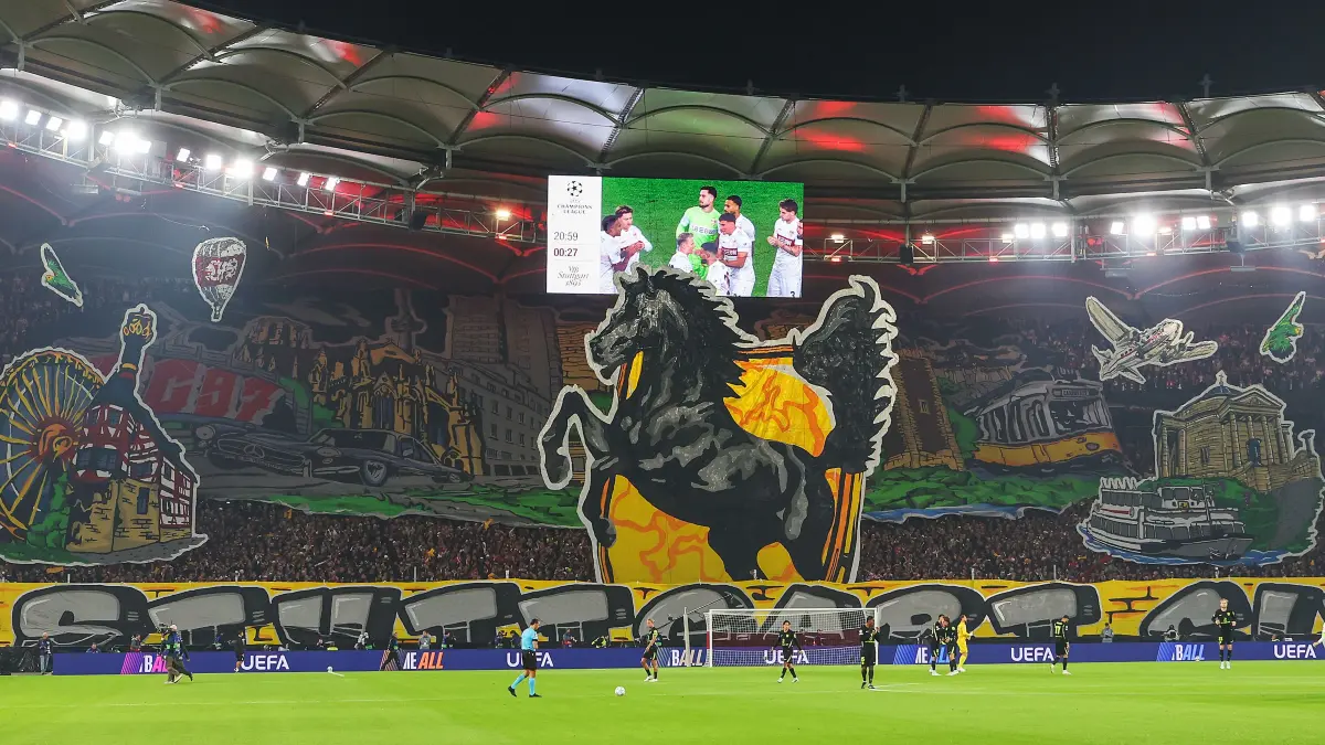 Choreo in Cannstatter Kurve