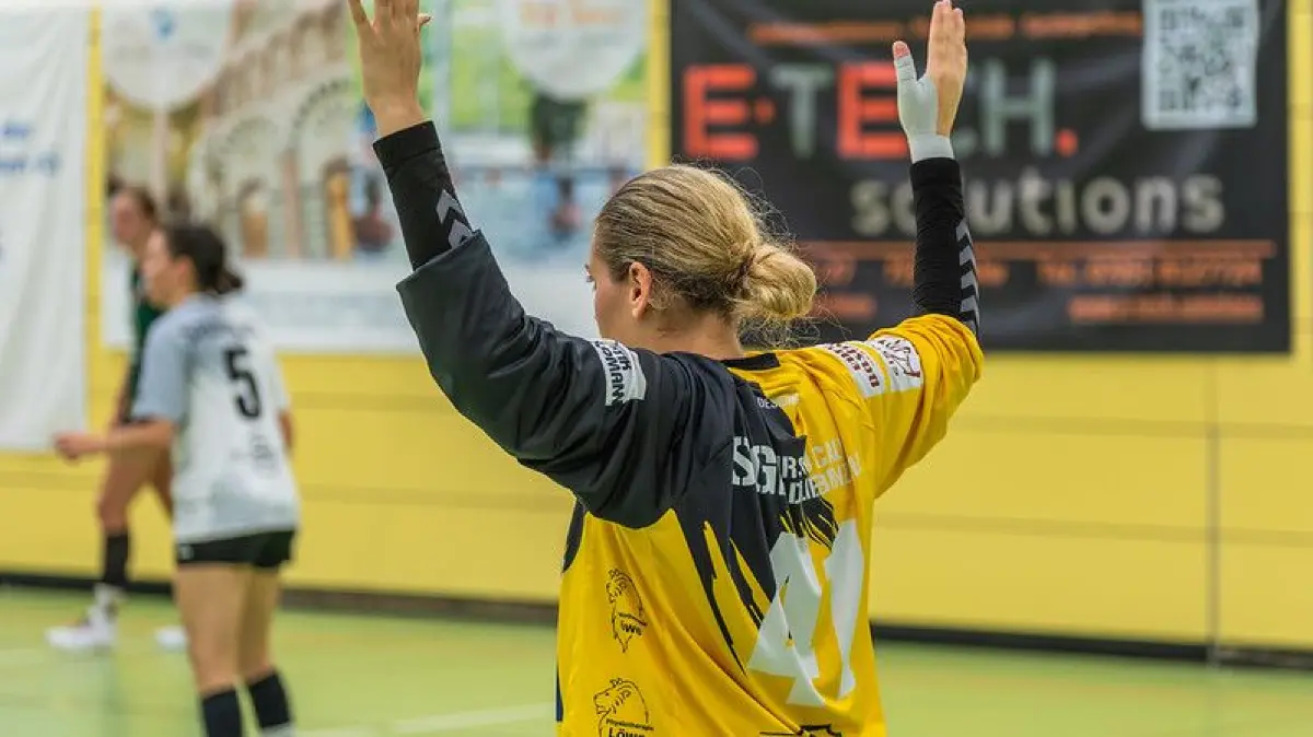 Torhüterin Hülya Uzuner und ihre SG wollen im nächsten Spiel an die Leistung gegen die Rhein-Neckar-Löwen anknüpfen.