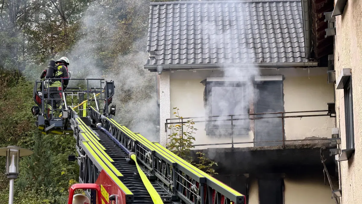 In Hechingen hat am Freitag ein leer stehendes Haus gebrannt.