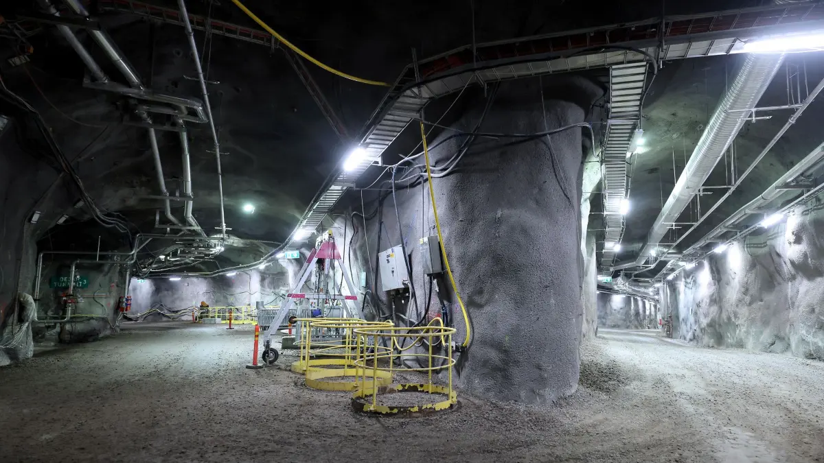 Atommüll-Endlager Onkalo: Der unterirdische Endlagertunnel "Onkalo" für abgebrannte Brennelemente von Posiva auf dem Gelände des Kernkraftwerks Olkiluoto in Eurajoki. Die finnische Regierung hat die Betriebsgenehmigung für das nach ihren Angaben weltweit erste Atommüll-Endlager an der Westküste des Landes erteilt. (zu dpa: «Finnische Regierung gibt grünes Licht für Atommüll-Endlager»)