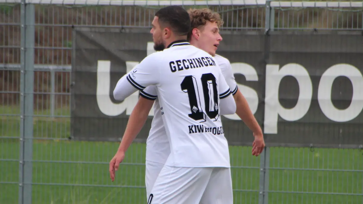 Gechinger Offensivpower: Andreas Kiwranoglu (Rückennummer 10) erzielte drei, Julian Ziegler zwei Treffer.