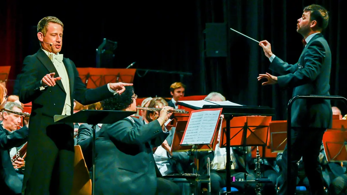 Die Lahrer Stadtkapelle sorgte für gute musikalische Unterhaltung.