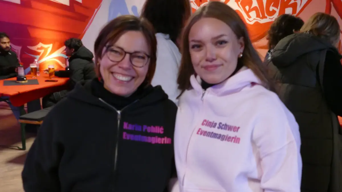 Brachten den Markt on Tour ins Rössle: Karin Pehlic und Cinja Maria Schwer.