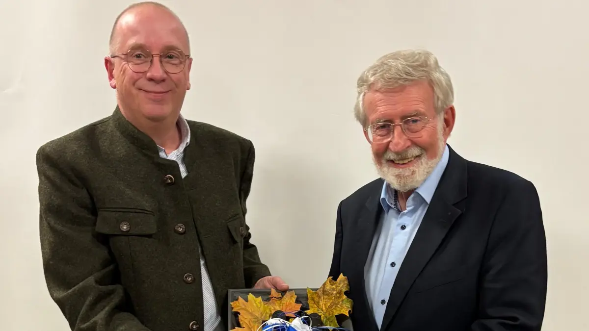 Friedrich Firnkes (links) und Werner Mezger