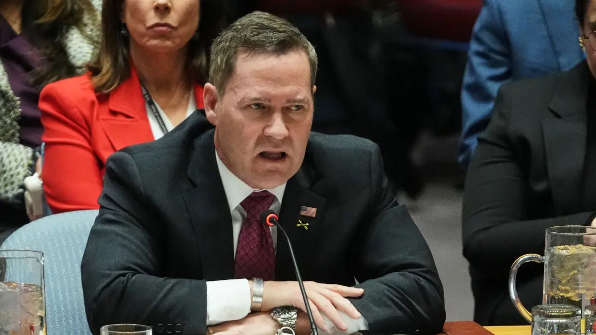 UN-Botschafter der USA, Mike Waltz: ARCHIV - 05.01.2026, USA, New York: Der UN-Botschafter der USA, Michael Waltz, spricht vor dem Sicherheitsrat. (zu dpa: ««Halt Abstand!» - USA und Kuba geraten bei UN aneinander») Foto: Frank Franklin II/AP/dpa +++ dpa-Bildfunk +++