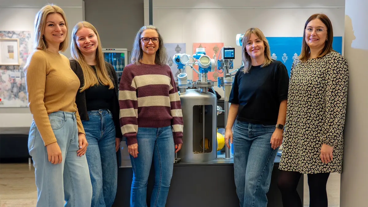 Gemeinsam für den Nachwuchs (von links) Lara Schleith (Busch Vacuum Solutions), Marina Ruch (Busch Vacuum Solutions), Susanne Stib (Endress+Hauser), Constanze Vollrath (Endress+Hauser) und Maike Merkt (Durlum)