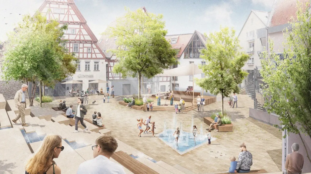 So soll der Traubeplatz einmal aussehen.