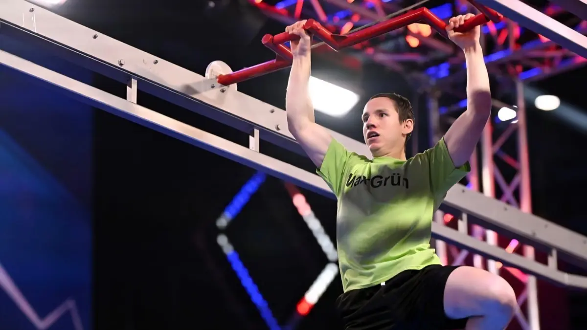 Max Grün aus Albstadt tritt bei der RTL-Show Ninja Warrior Germany auf.