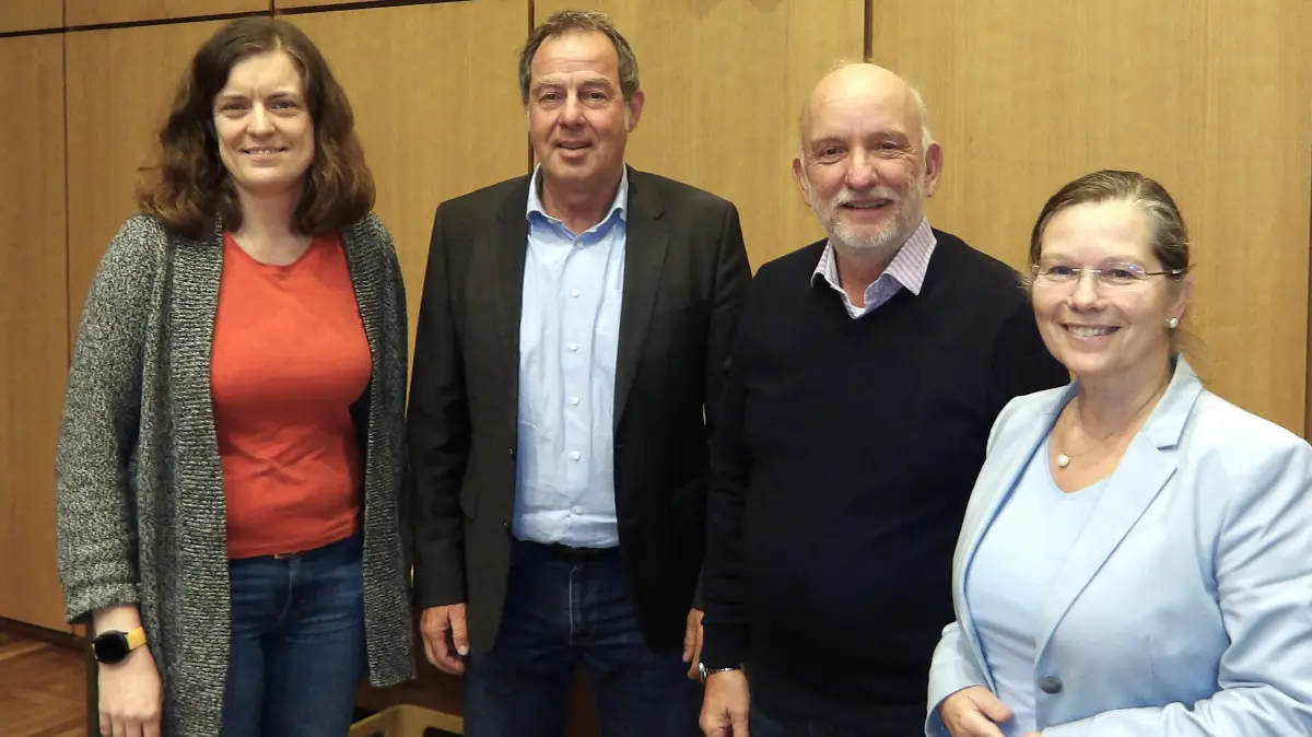 Der neue Vorstand vom Wasserverband südliches Markgräflerland (von links): CarolinHolzmüller, Axel Moick, Andreas Schneucker und Diana Stöcker.
