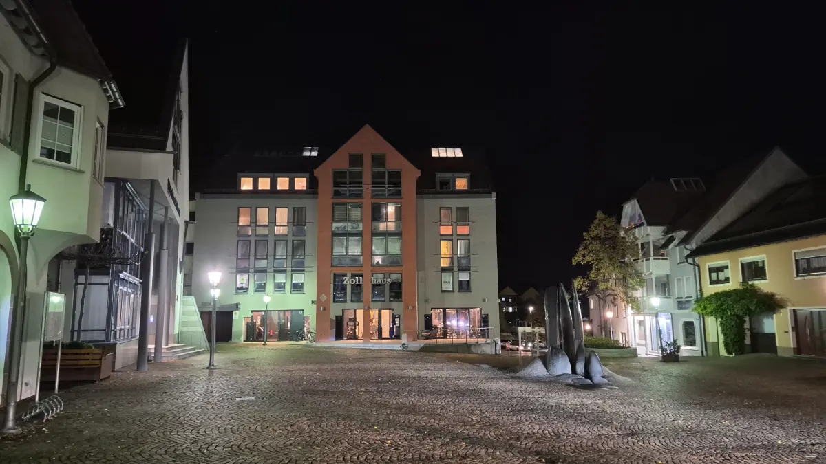 Schömbergs Altstadt bei Nacht.