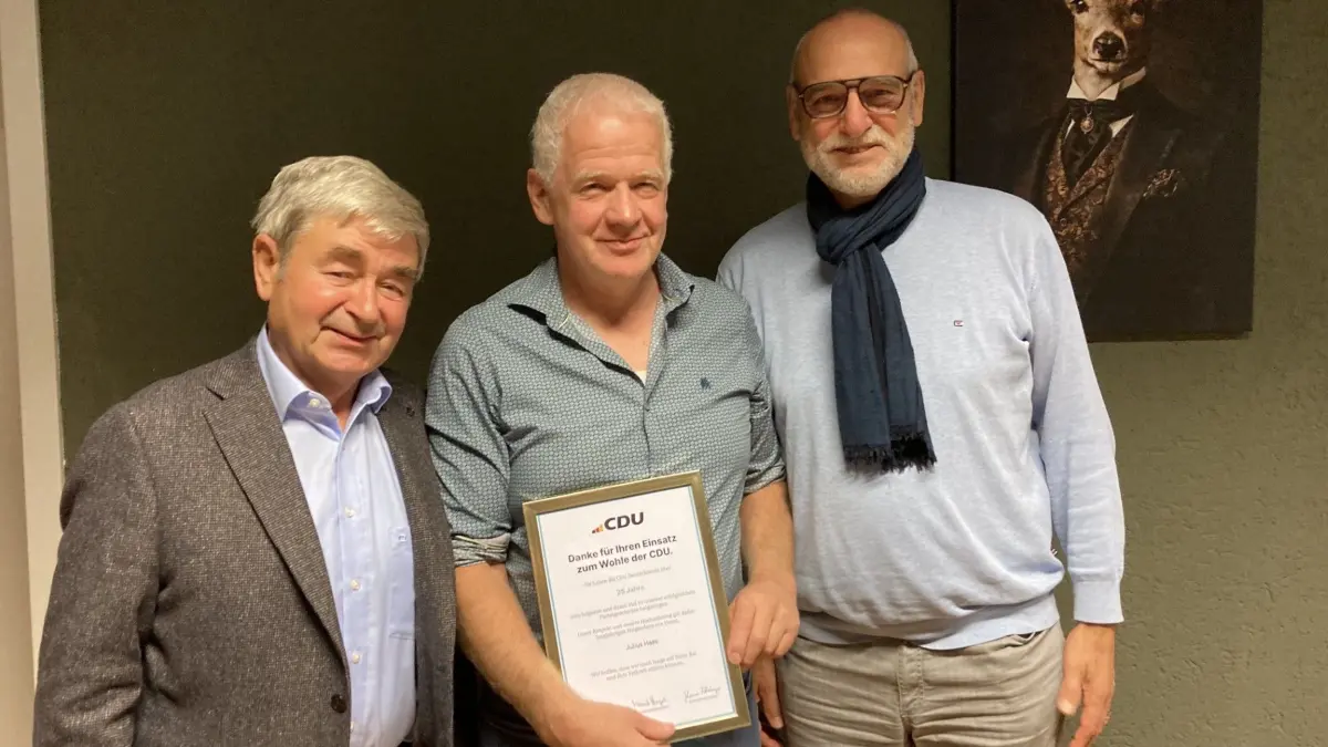 Oskar Kopf, Julius Haas und Peter Pilgram