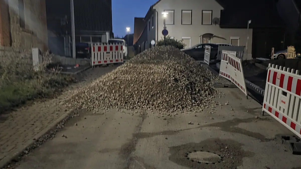 Diese Aufnahme vom Baustellenbereich hat der betroffene Bürger uns geschickt.