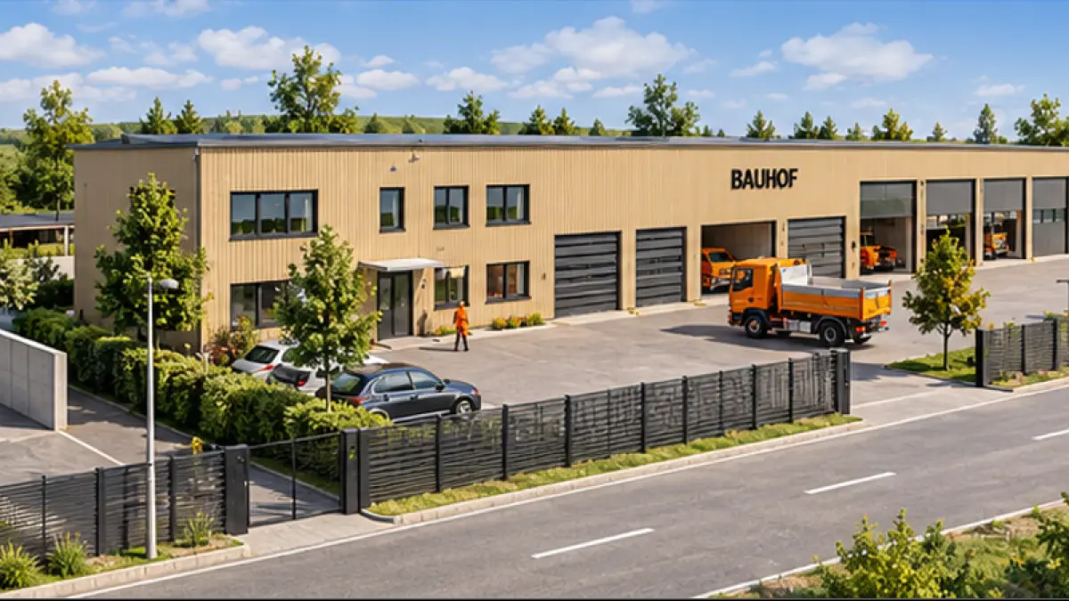 So könnte der künftige Hausener Bauhof aussehen.