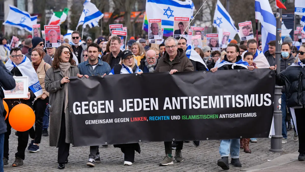 Demo in Berlin gegen Antisemitismus, mit Volker Beck, Präsident der Deutsch-Israelischen Gesellschaft Berlin (Archivbild).
